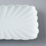 有田焼 白磁 菊割 焼物皿 22cm Kisen Studio1156