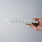 有田焼 白磁 菊割 焼物皿 22cm Kisen Studio1156