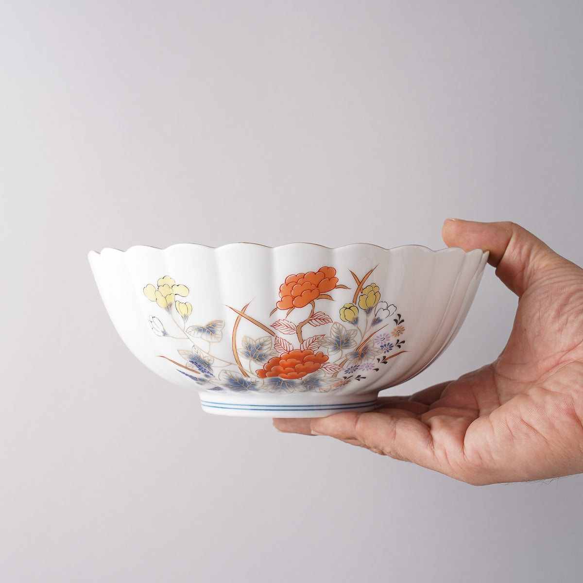 有田焼 君子紋 中鉢 19cm Kisen Studio1156