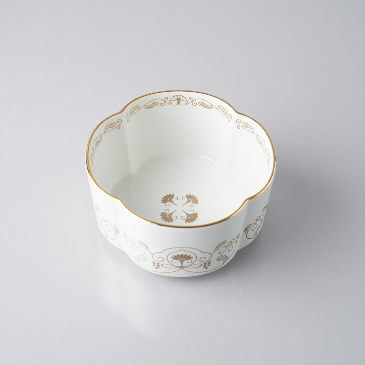 有田焼 ゆいからくさ 四つ葉形ボウル 11.5cm 金 Kisen Studio1156