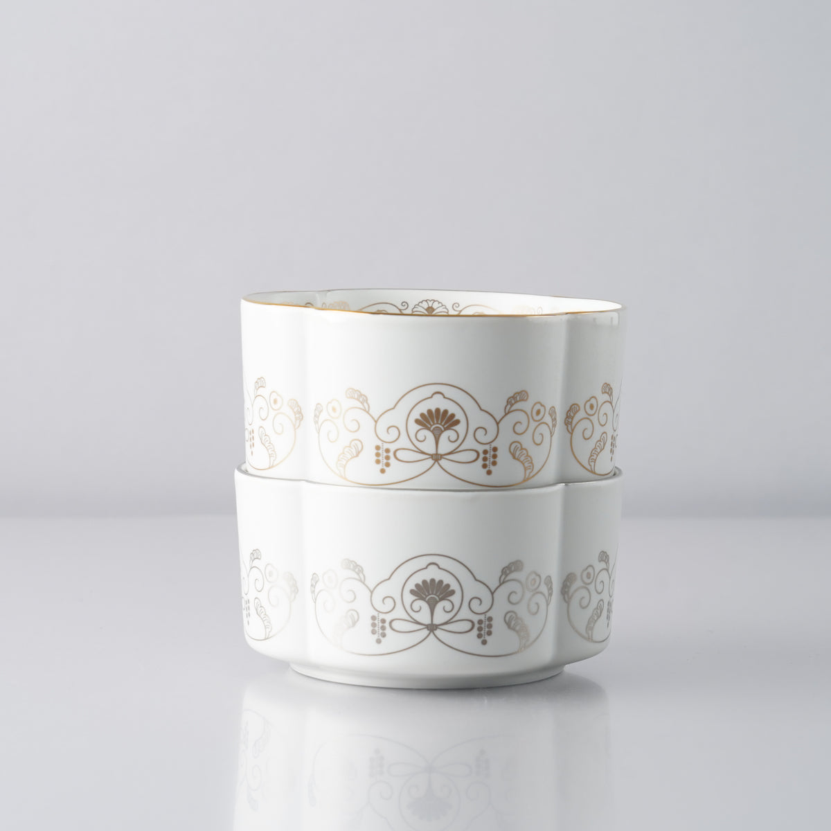 有田焼 ゆいからくさ 四つ葉形ボウル 11.5cm Kisen Studio1156