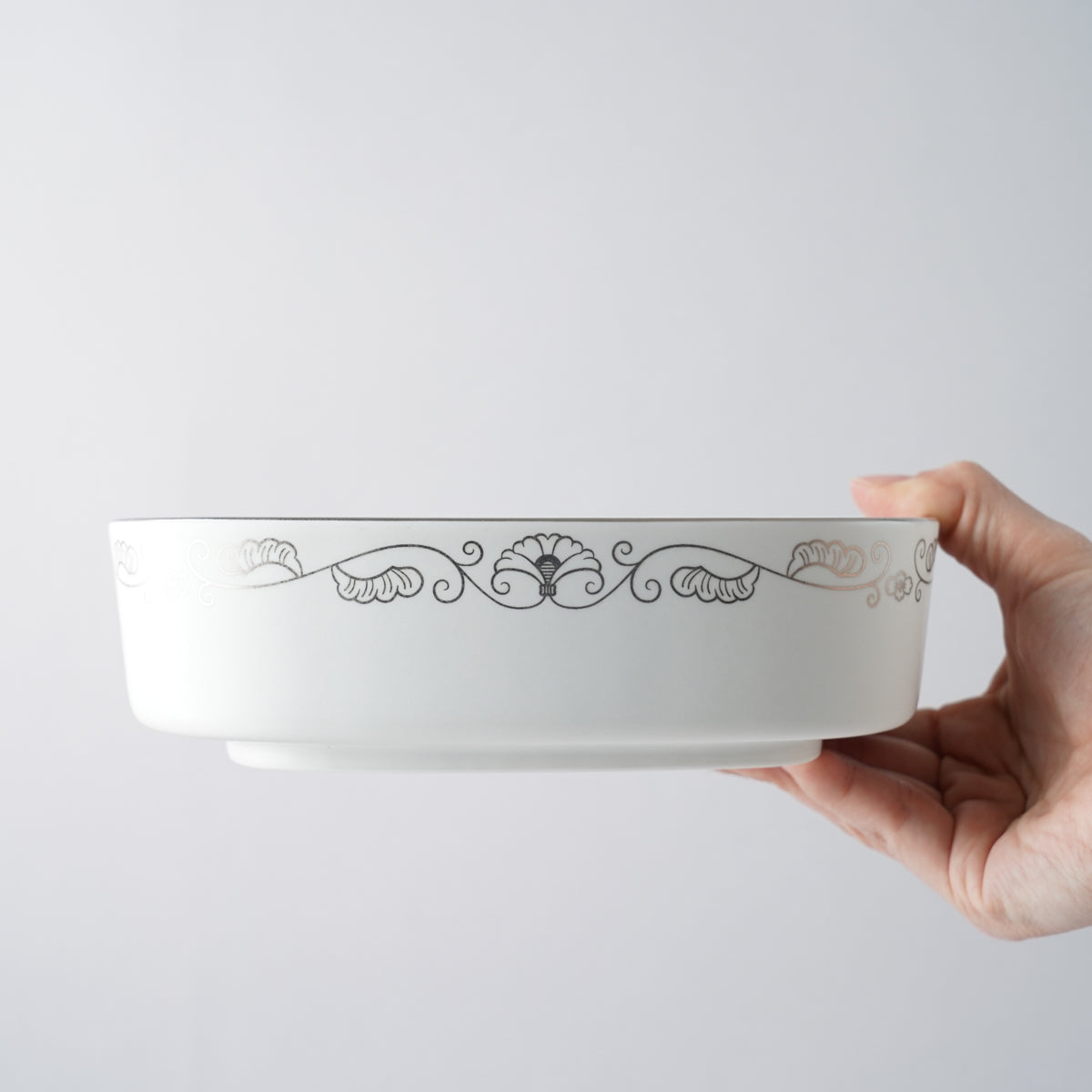 有田焼 ゆいからくさ なで角ボウル 18.5cm Kisen Studio1156