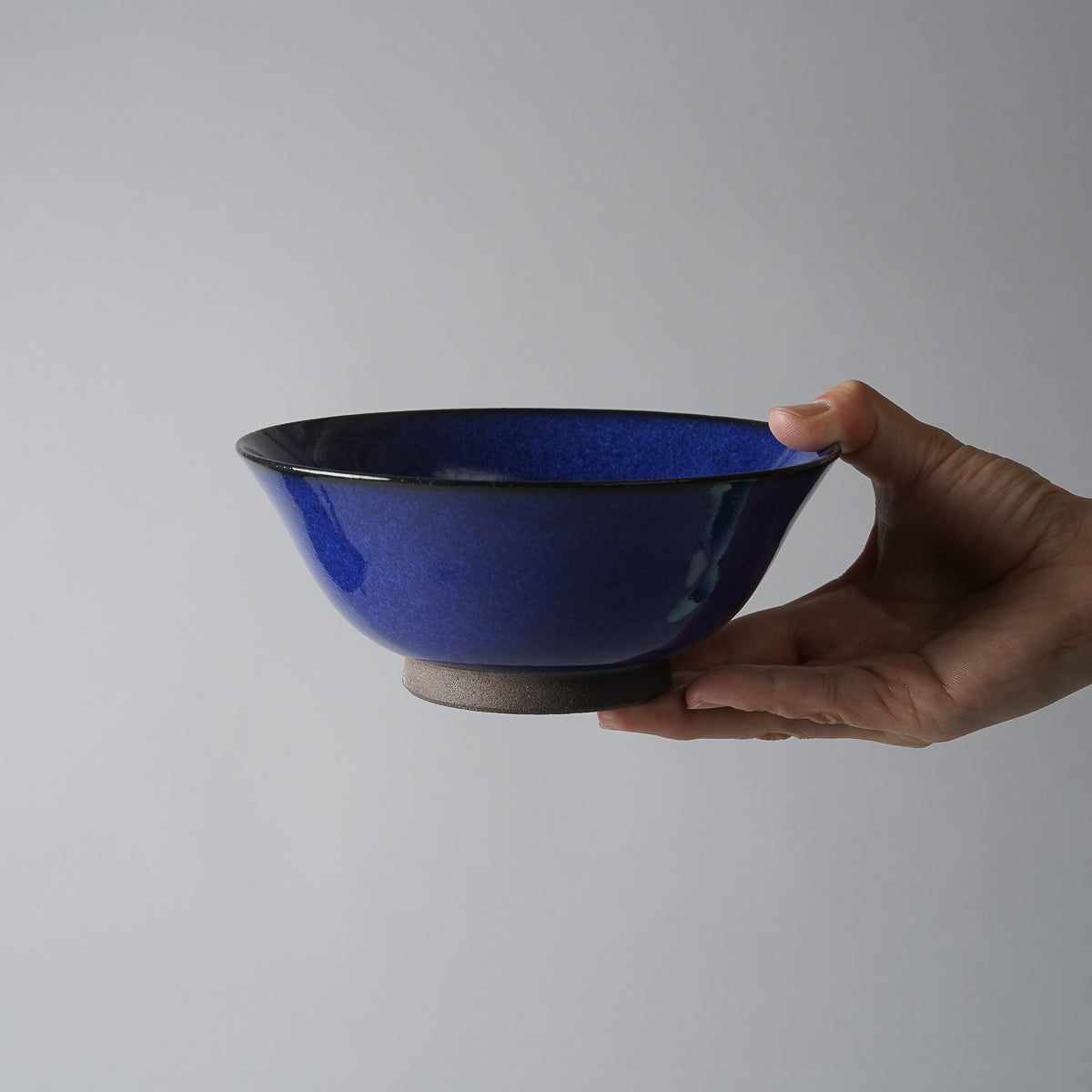 波佐見焼 青釉流し 粋碗 16cm Koushun Studio1156