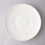 有田焼 浮彫深皿 27cm 白泡化粧 Kikoujin Studio1156