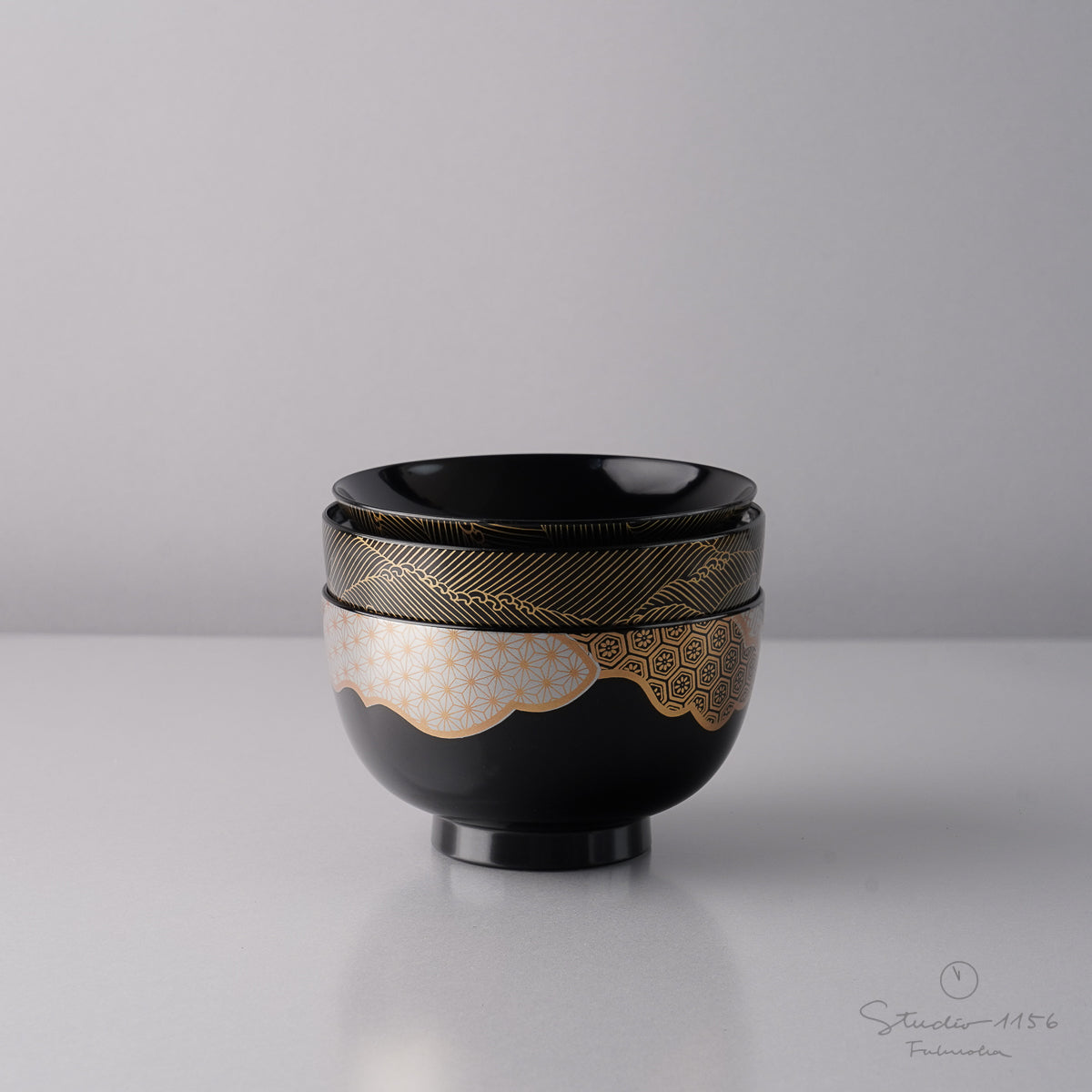 越前漆器 雅晃吸物椀 11cm/380ml [食洗機対応] Echizen Studio1156
