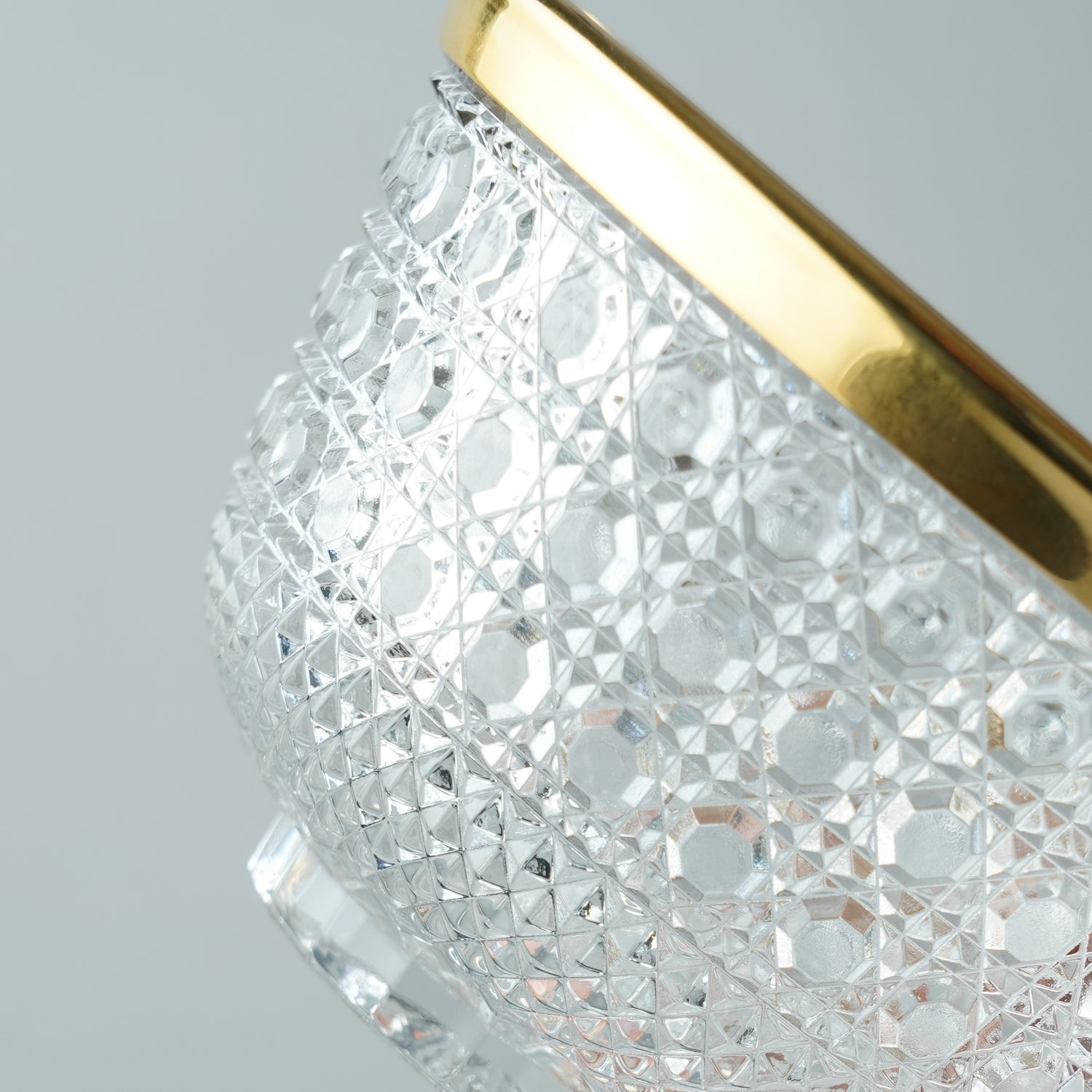 ガラス食器 祇山蓋物(ふたもの) 中鉢 10.5cm Mizusaki-glass Studio1156