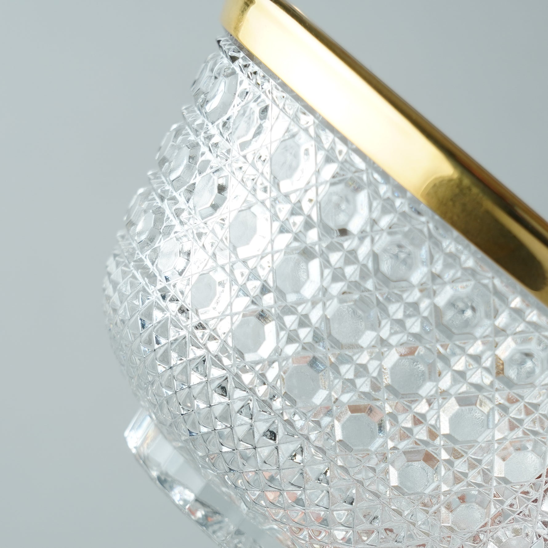 ガラス食器 祇山蓋物(ふたもの) 中鉢 10.5cm Mizusaki-glass Studio1156