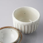 美濃焼 粉引削ぎ 茶碗蒸し碗 120ml Mino-ware Studio1156