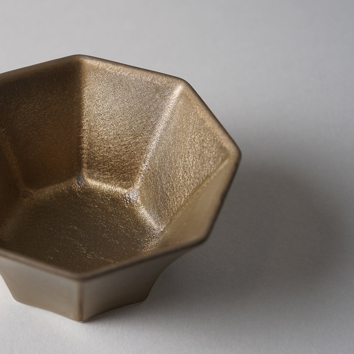 美濃焼 金結晶 八角豆鉢 7cm Mino-ware Studio1156
