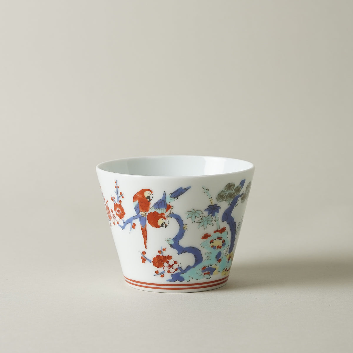 波佐見焼 BARBAR 蕎麦猪口大辞典 色絵 そばちょこ 8cm/170ml Maruhiro Studio1156