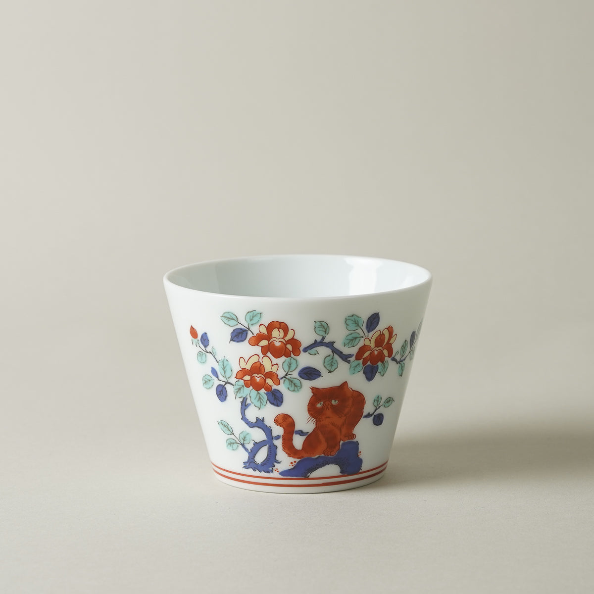 波佐見焼 BARBAR 蕎麦猪口大辞典 色絵 そばちょこ 8cm/170ml マルヒロ