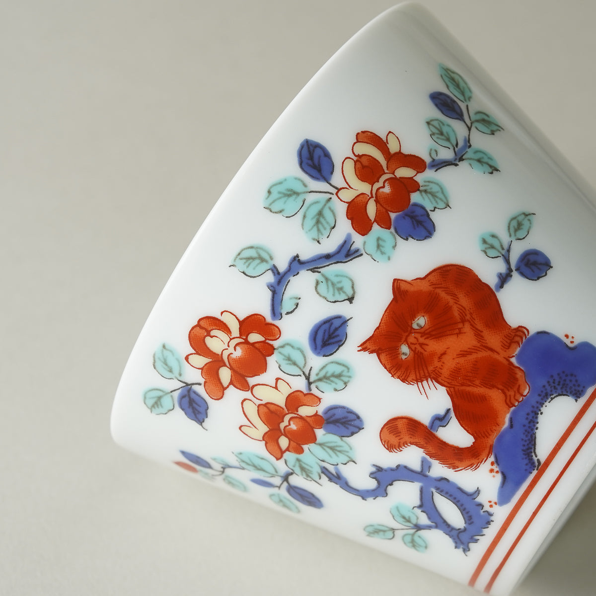 波佐見焼 BARBAR 蕎麦猪口大辞典 色絵 そばちょこ 8cm/170ml マルヒロ