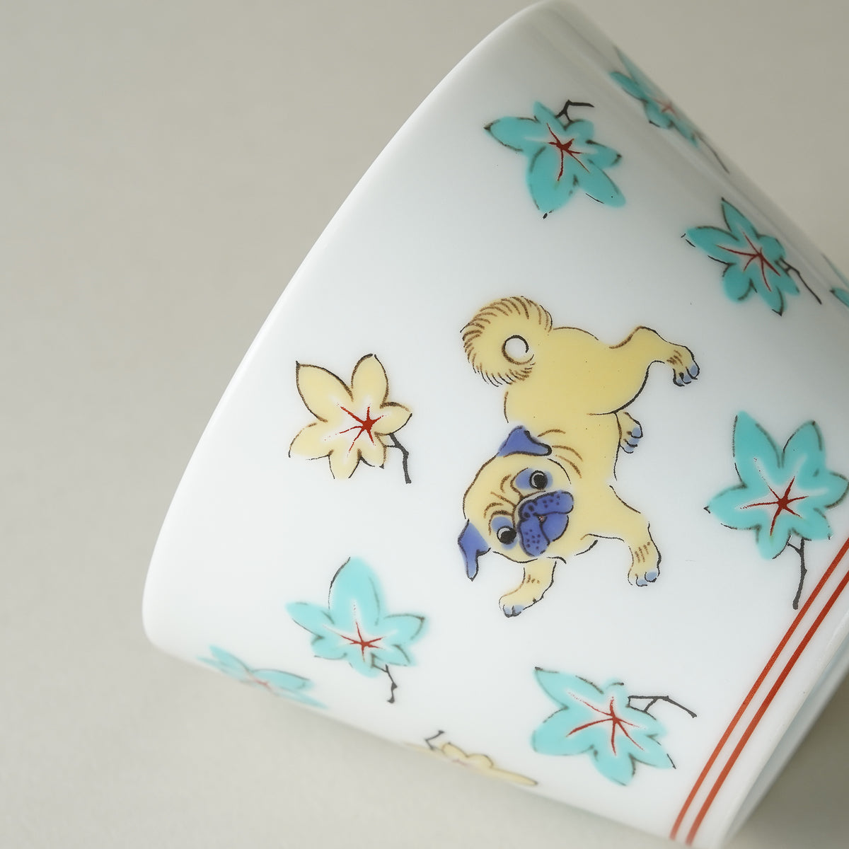 波佐見焼 BARBAR 蕎麦猪口大辞典 色絵 そばちょこ 8cm/170ml マルヒロ