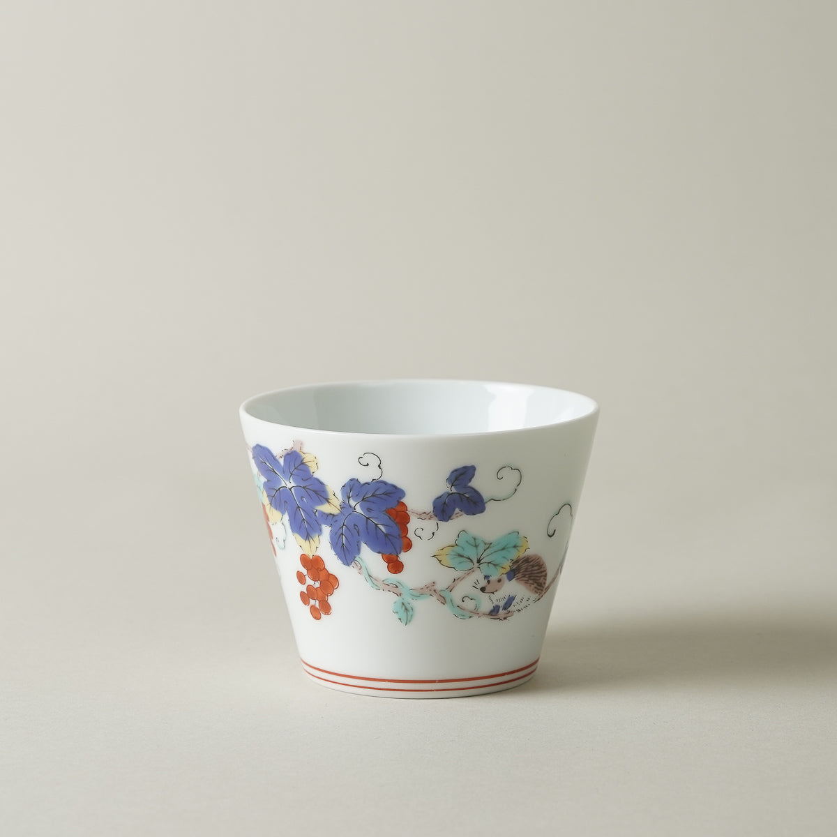 波佐見焼 BARBAR 蕎麦猪口大辞典 色絵 そばちょこ 8cm/170ml Maruhiro Studio1156