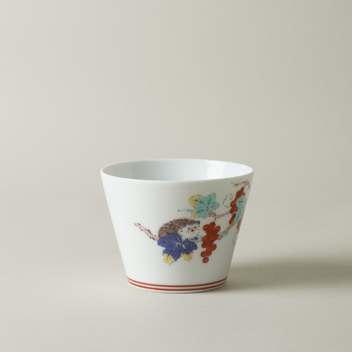 波佐見焼 BARBAR 蕎麦猪口大辞典 色絵 そばちょこ 8cm/170ml Maruhiro Studio1156