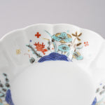 波佐見焼 BARBAR 色絵 菊型鉢(中) 13cm Maruhiro Studio1156