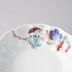 波佐見焼 BARBAR 色絵 菊型鉢(中) 13cm Maruhiro Studio1156