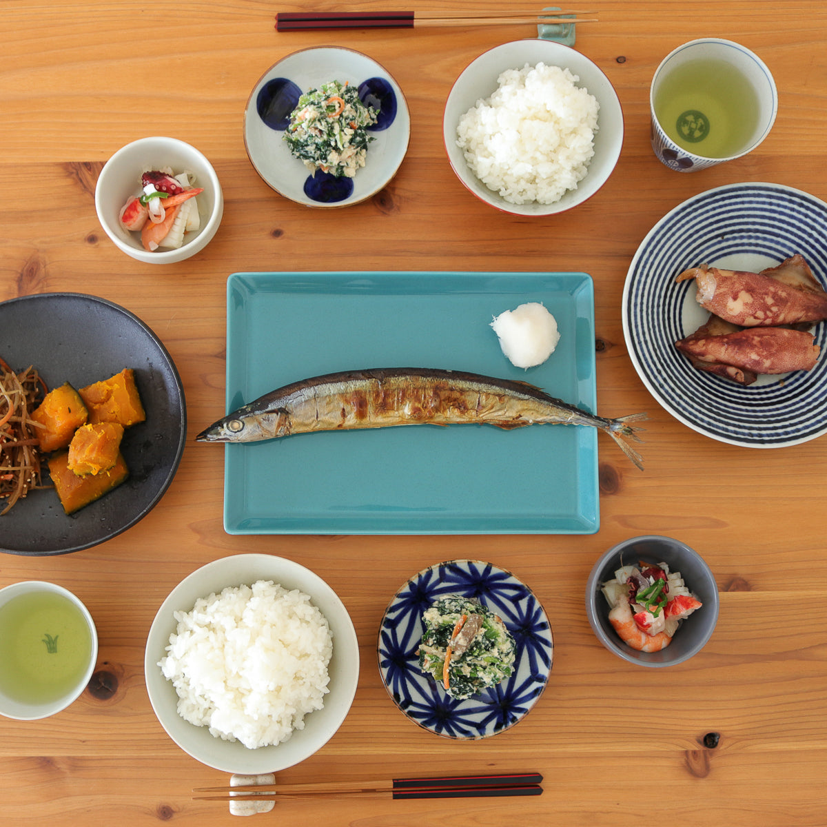 波佐見焼 HASAMI SEASON 01 スクエアプレート 25cm Maruhiro Studio1156