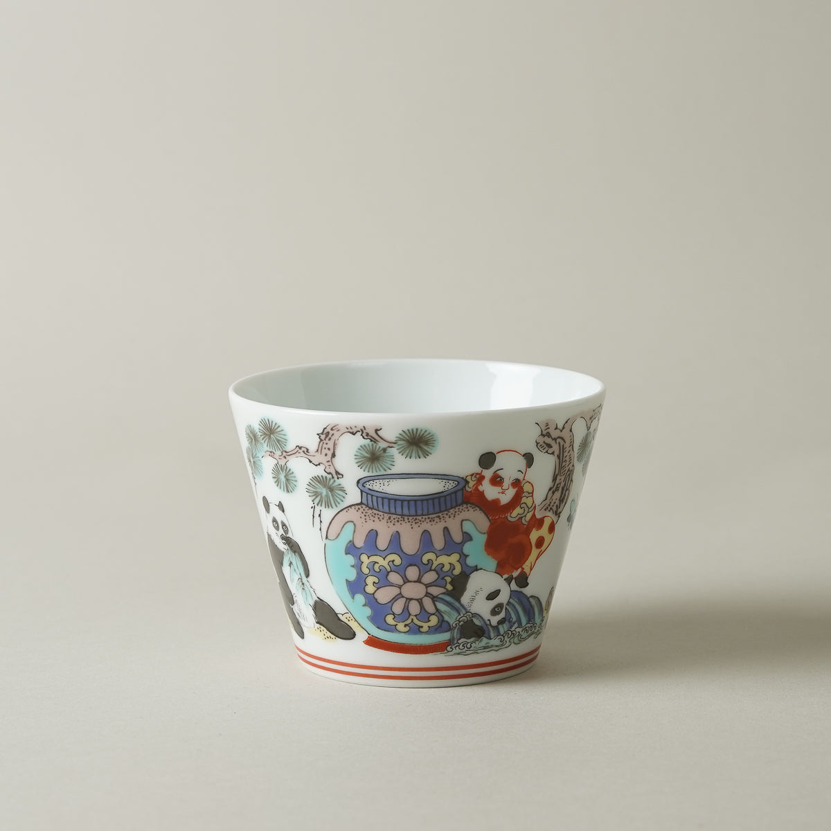 波佐見焼 BARBAR 蕎麦猪口大辞典 色絵 そばちょこ 8cm/170ml マルヒロ