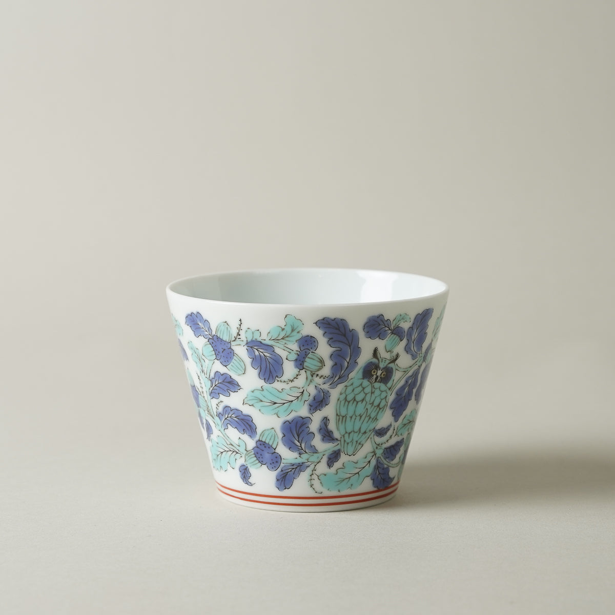 波佐見焼 BARBAR 蕎麦猪口大辞典 色絵 そばちょこ 8cm/170ml マルヒロ