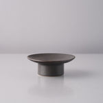 美濃焼 高台ディッシュ 8cm ブラック Mino-ware Studio1156