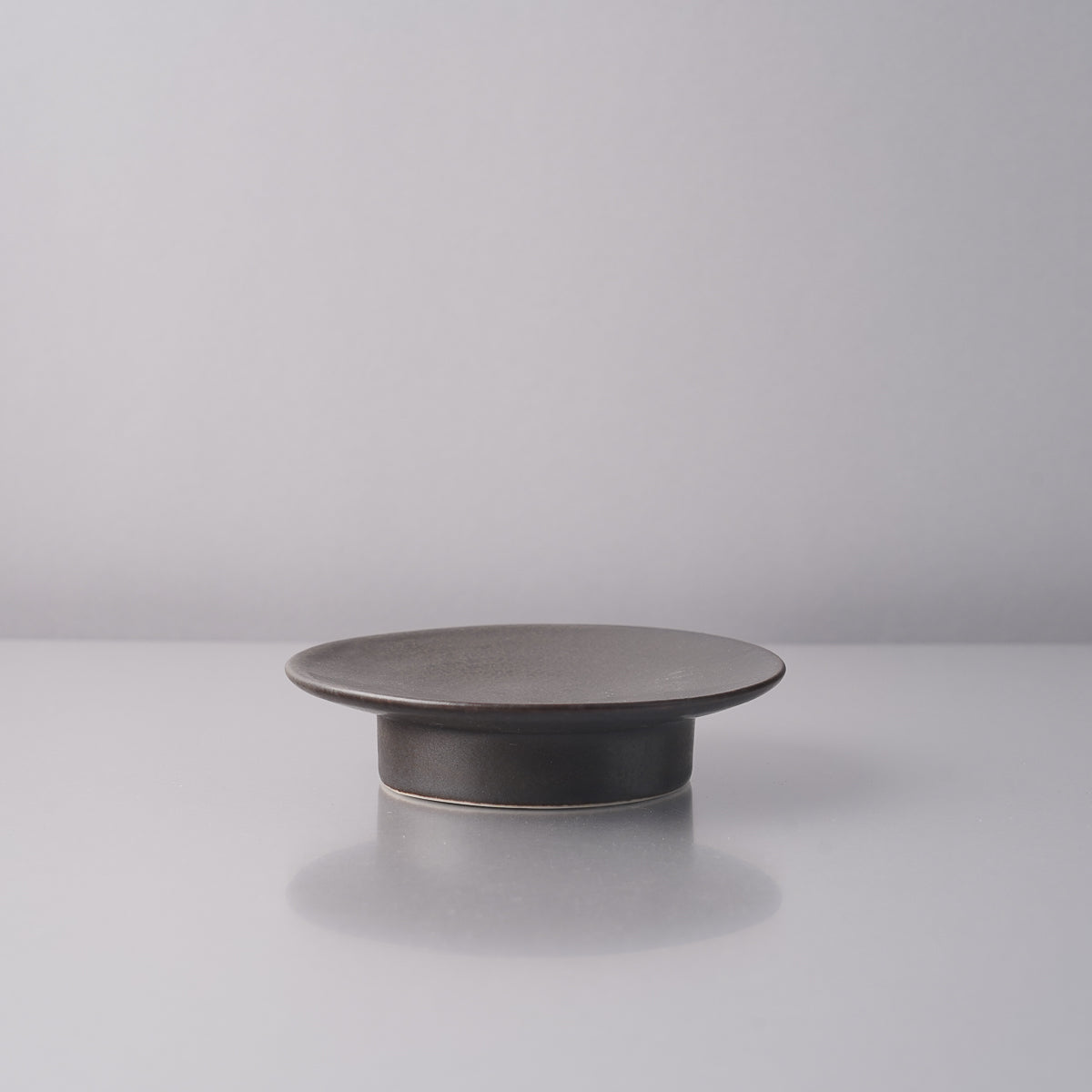 美濃焼 高台ディッシュ 11cm ブラック Mino-ware Studio1156