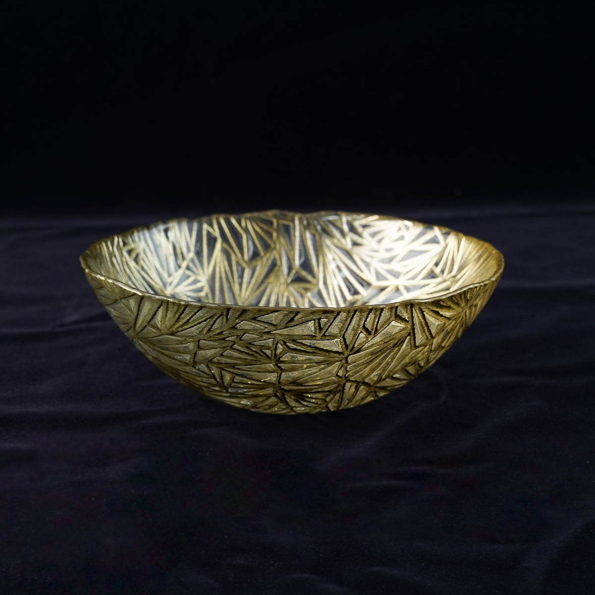 ガラス食器 プリズム ボウル16.5cm [4colors] GD ゴールド M.STYLE Studio1156