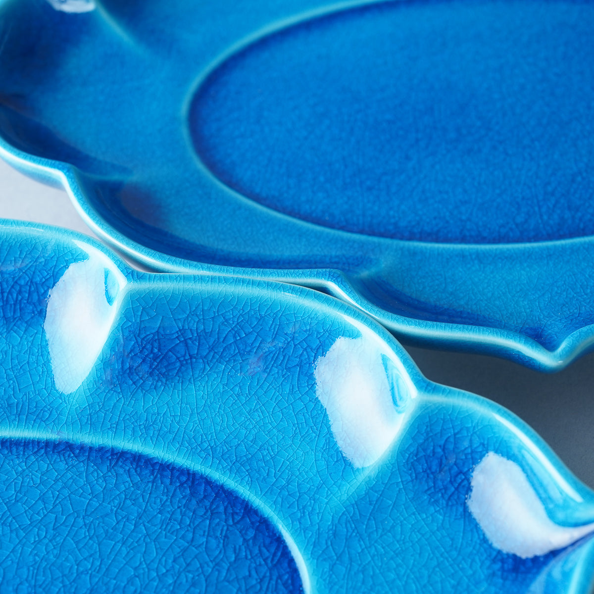 美濃焼 インディゴ 輪花プレート 20cm M.STYLE Studio1156