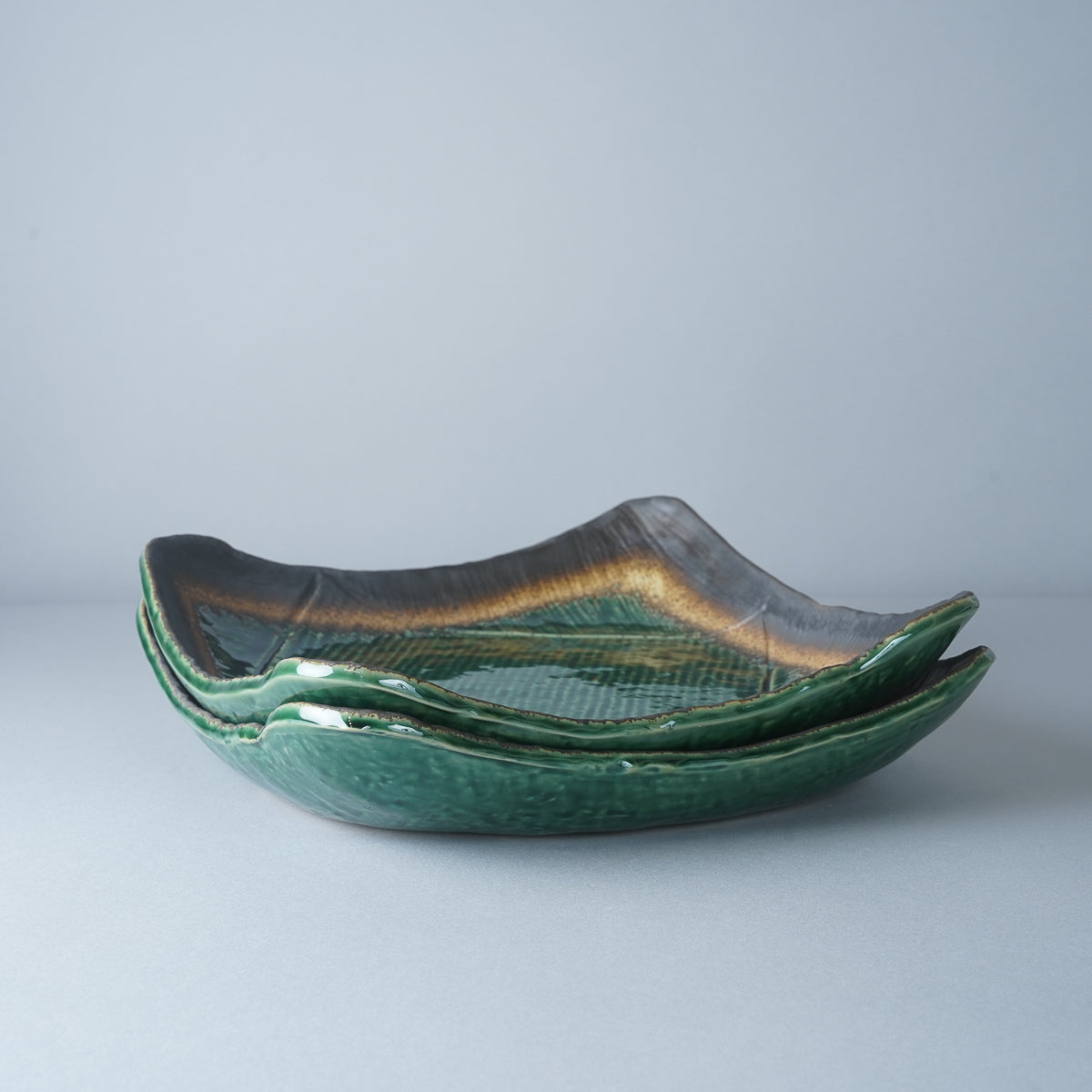 美濃焼 深緑 正角盛皿 23.5cm M.STYLE Studio1156