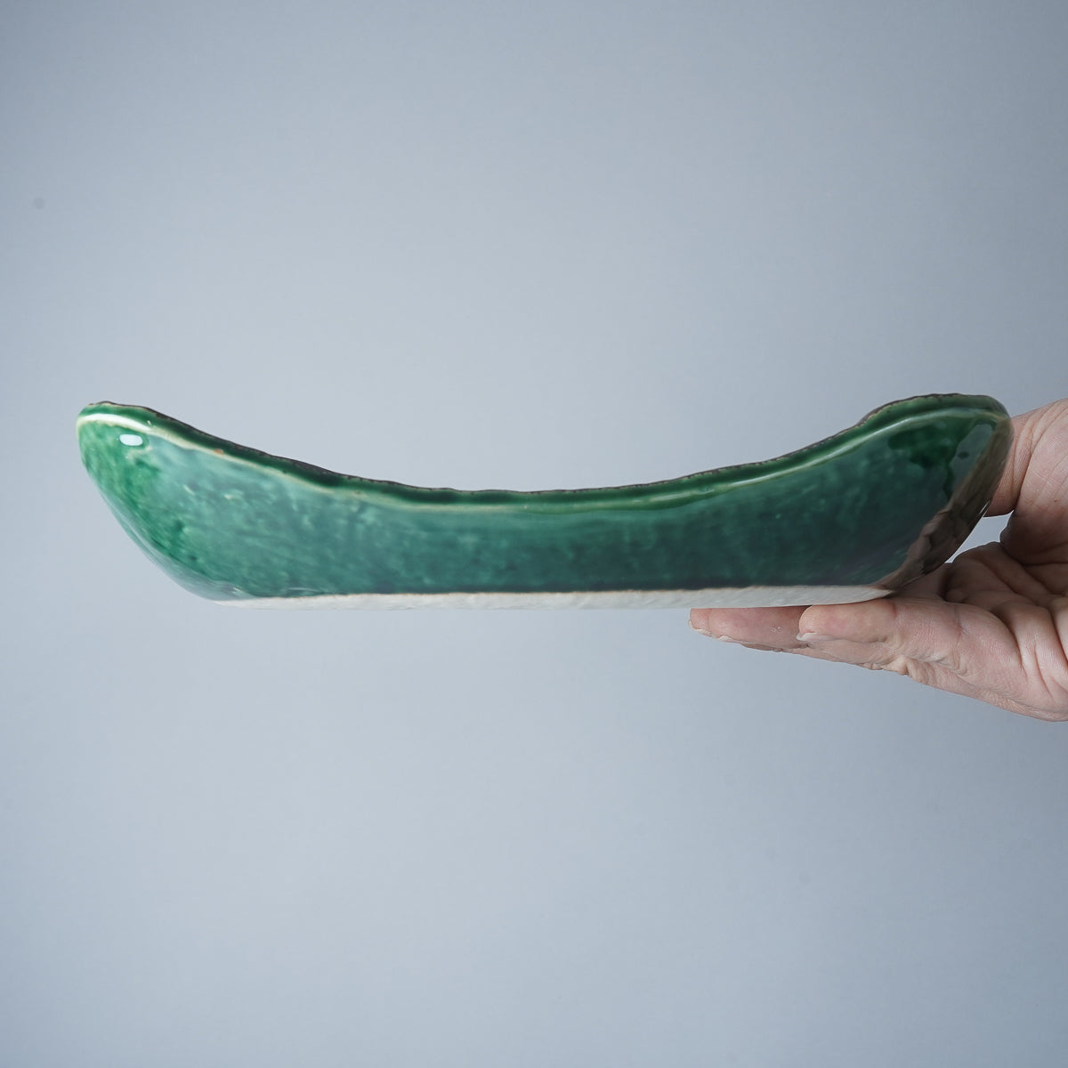 美濃焼 深緑 正角盛皿 23.5cm M.STYLE Studio1156