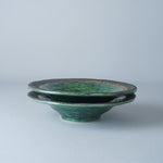 美濃焼 深緑 多用皿 17cm M.STYLE Studio1156