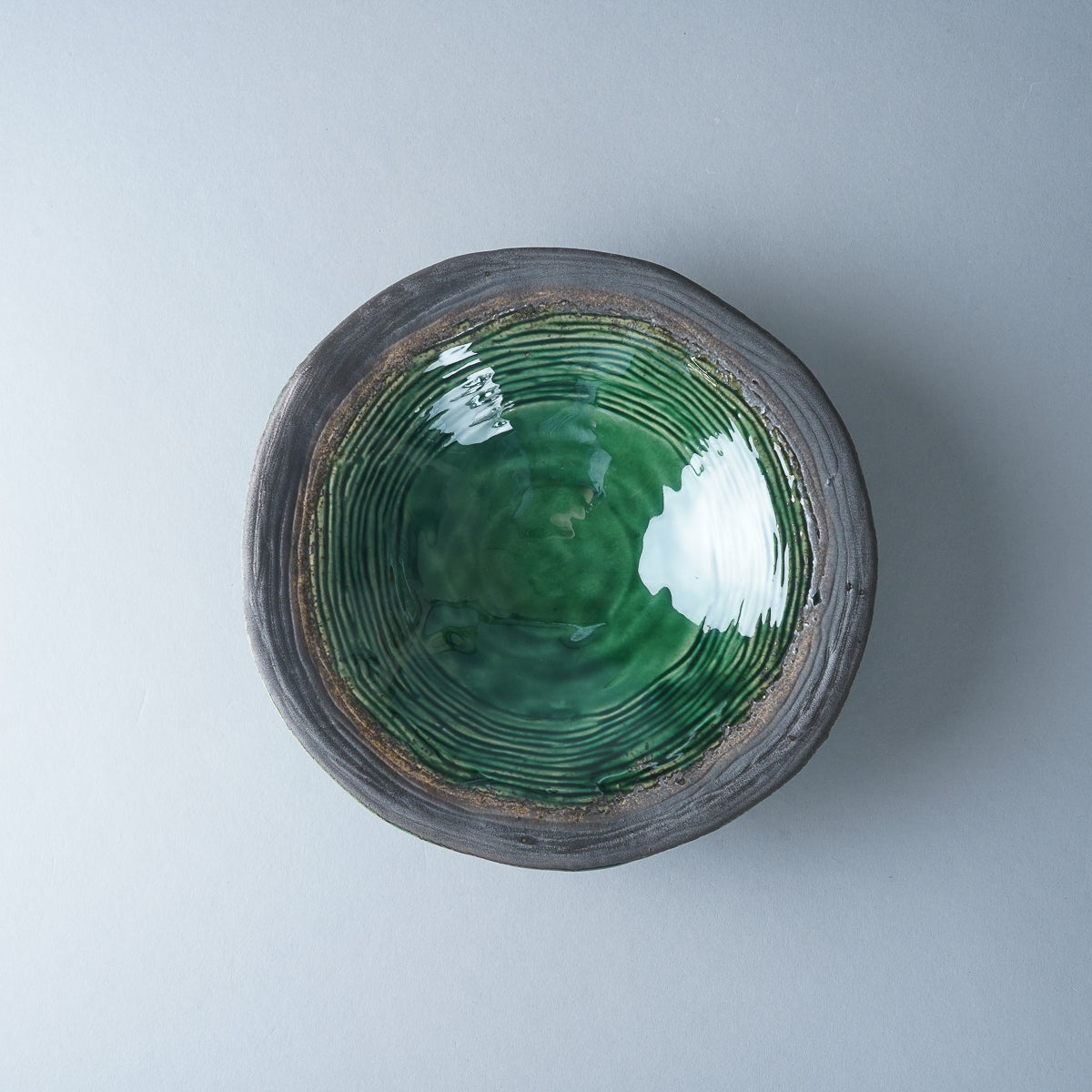 美濃焼 深緑 多用皿 17cm M.STYLE Studio1156