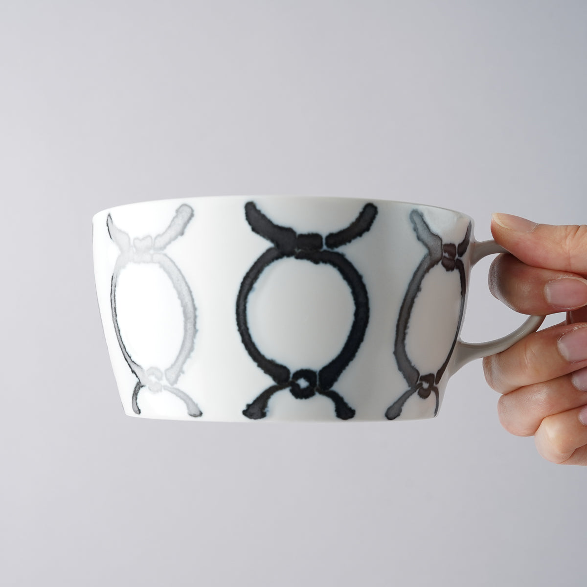 波佐見焼 スチールライン スープカップ 430ml natural69 Studio1156