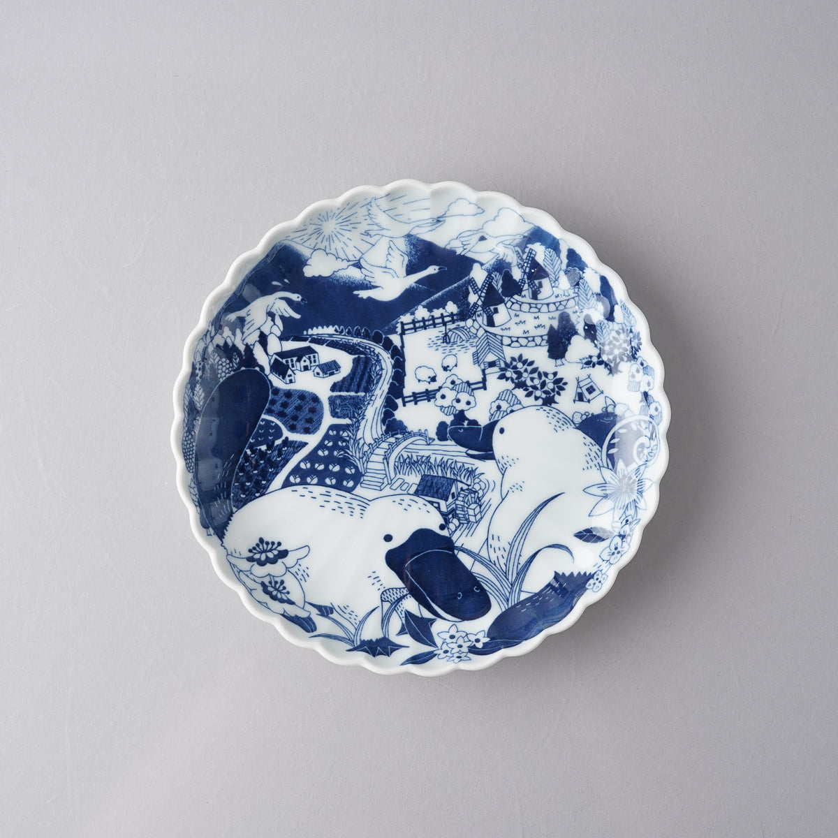 波佐見焼 Aruhino 取皿 16cm カモノハシ natural69 Studio1156