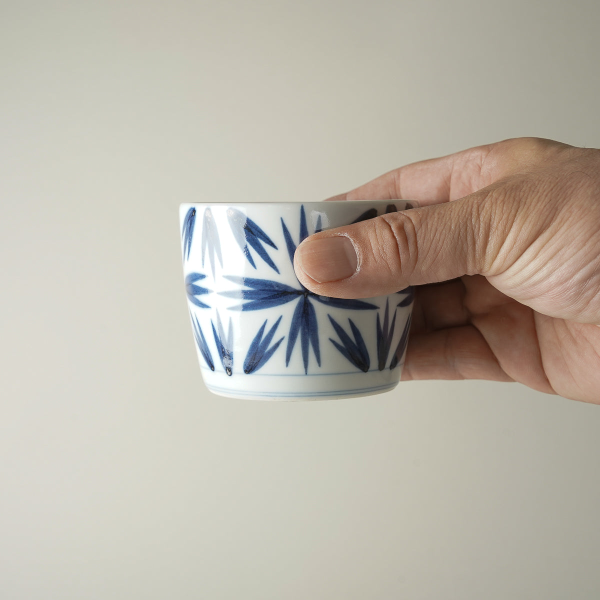 有田焼 染付 撫子紋 そば猪口(大) 220ml Riso Studio1156