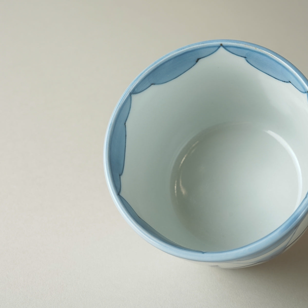 有田焼 染付 朝顔紋 そば猪口(大) 220ml Riso Studio1156