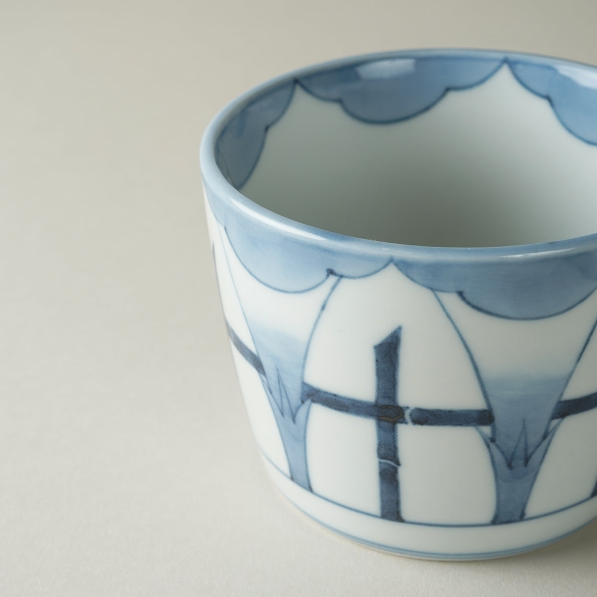 有田焼 染付 朝顔紋 そば猪口(大) 220ml Riso Studio1156