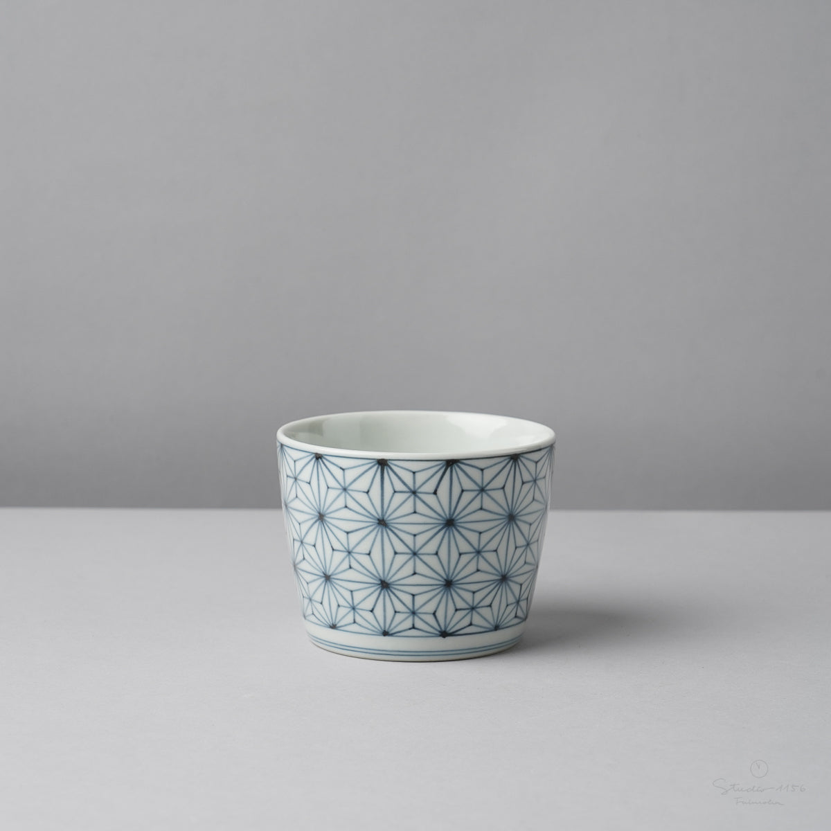 有田焼 染付 麻の葉紋 そば猪口(大) 220ml Riso Studio1156