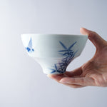 有田焼 染付竹雀紋 ご飯茶碗(大/小) 夫婦茶碗 Riso Studio1156