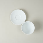 有田焼 白磁マット鎬 平急須 / 台皿付仙茶碗 (230ml / 70ml) 有田焼 李荘窯 Studio1156