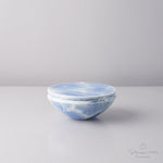 有田焼 丸蓋物(ふたもの) ボウル 12cm 呉須垂込 Riso Studio1156
