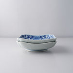 有田焼 染付 宝牡丹唐草 角切四方皿 15cm 有田焼 李荘窯 Studio1156