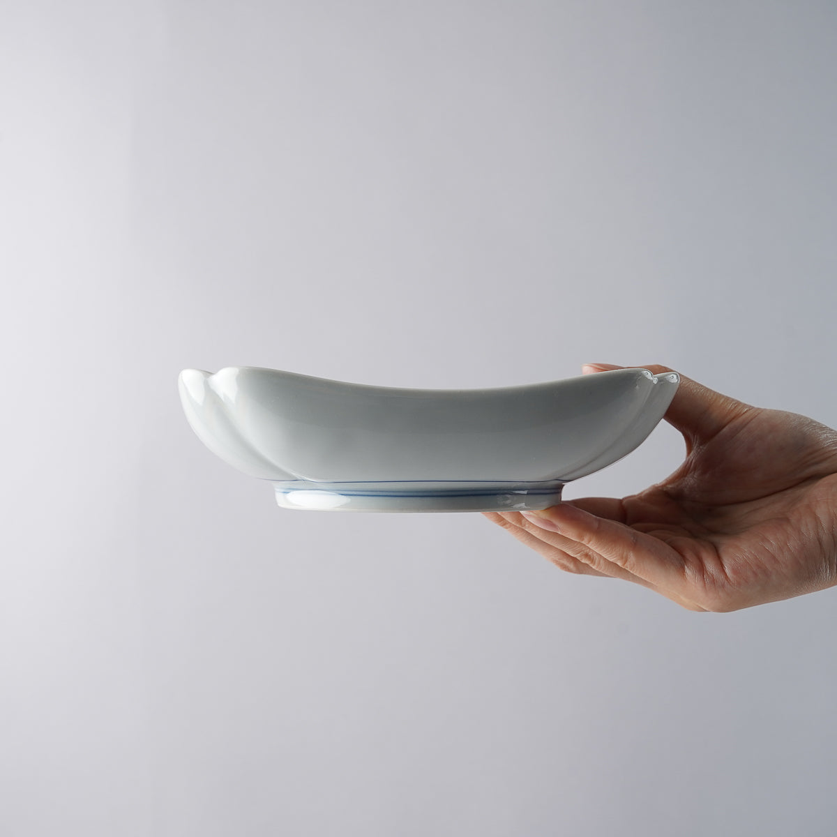 有田焼 染付 宝牡丹唐草 角切四方皿 15cm Riso Studio1156