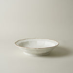 有田焼 渕錆白斑紋 輪花高台向付 18 cm 有田焼 李荘窯 Studio1156