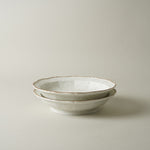 有田焼 渕錆白斑紋 輪花高台向付 18 cm 有田焼 李荘窯 Studio1156