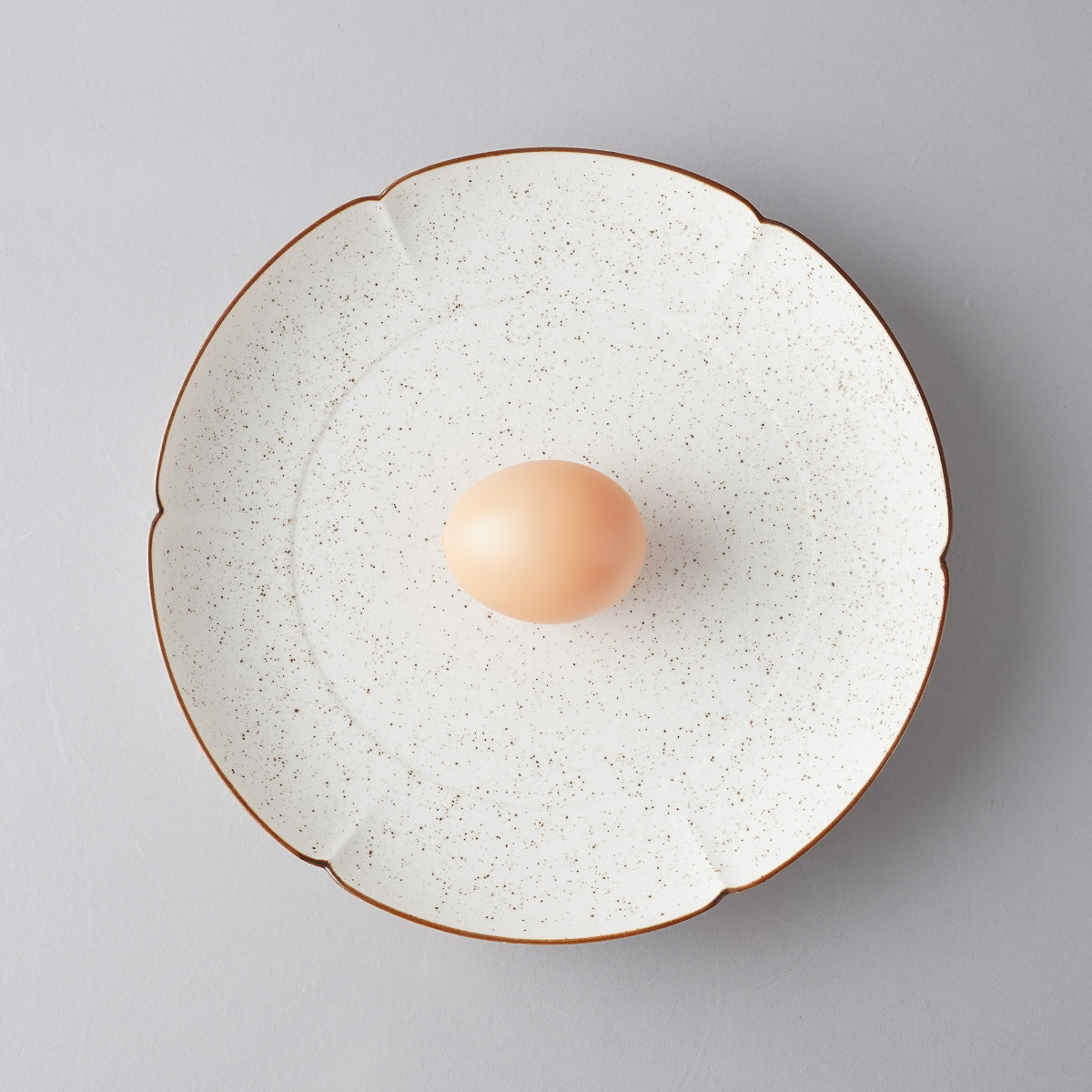 有田焼 渕錆白斑紋 輪花皿 21cm 有田焼 李荘窯 Studio1156