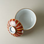 伊万里焼 赤十草 蓋物 11cm [数量限定] Kanemon Studio1156