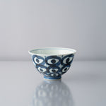 肥前吉田焼 染付八方割丸紋 六兵衛 ご飯茶碗 12cm Soemasa Studio1156