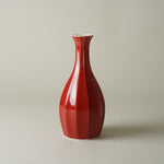有田焼 赤釉 面取 徳利/ぐい呑 (200ml / 40ml) 徳利(200ml) Seitoen Studio1156