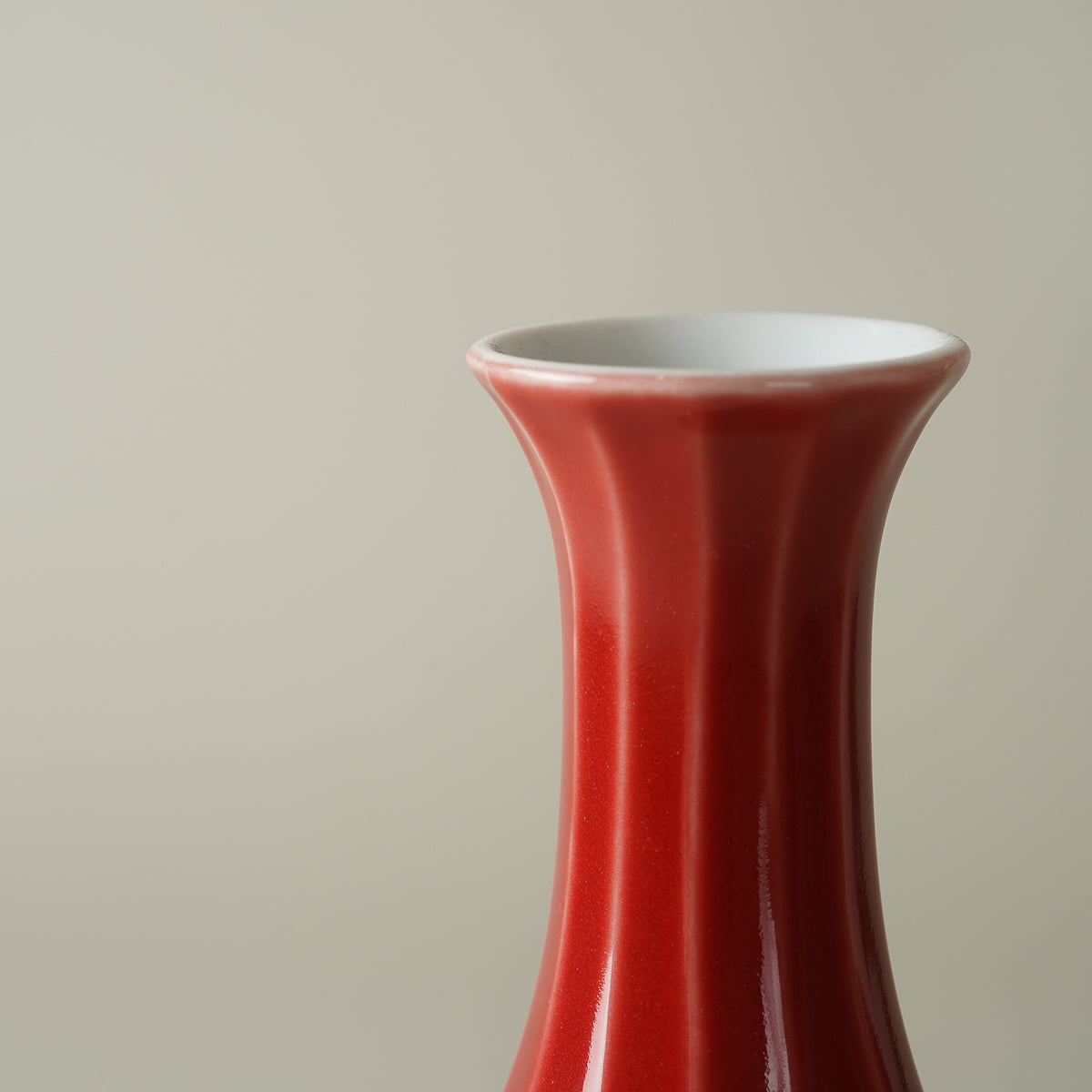 有田焼 赤釉 面取 徳利/ぐい呑 (200ml / 40ml) Seitoen Studio1156